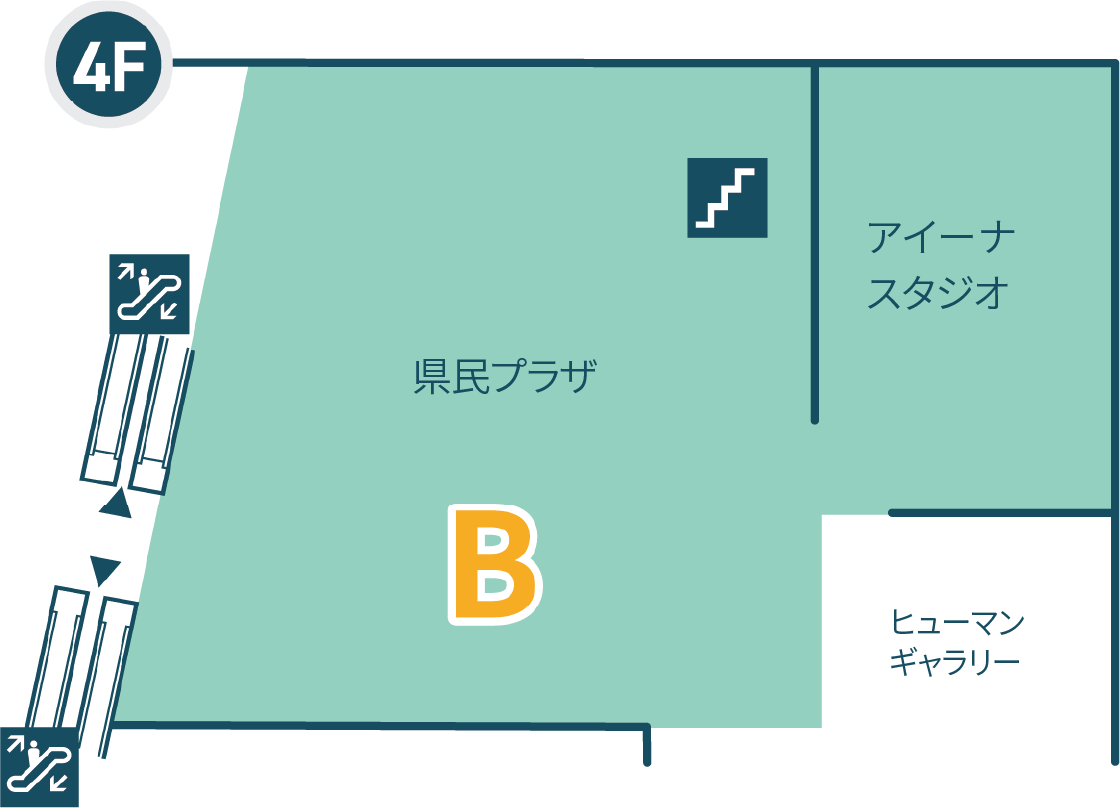 2025ワン・ワールド・フェスタinいわて４階マップ
